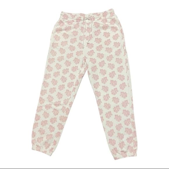 J.Crew Pink And White Sweatpants 100% Cotton Size XS NWT - Picture 2 of 3